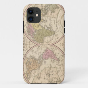 Capa Para iPhone 11 Mapa do mundo na projeção Globular 2