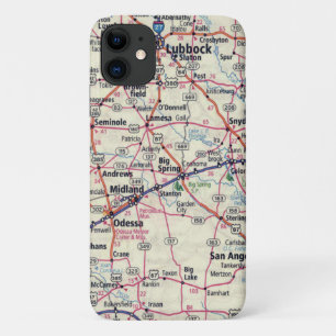 Capa Para iPhone 11 Mapa do Texas Ocidental
