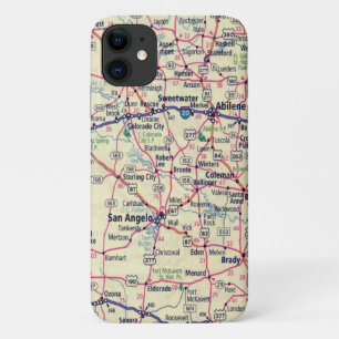 Capa Para iPhone 11 Mapa do Texas Road