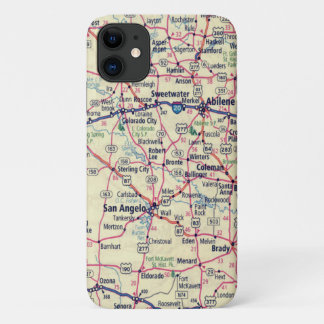 Capa Para iPhone 11 Mapa do Texas Road