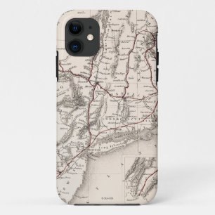 Capa Para iPhone 11 Mapa: EUA do nordeste