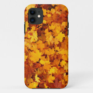 Capa Para iPhone 11 Maple Leaf Pattern Design