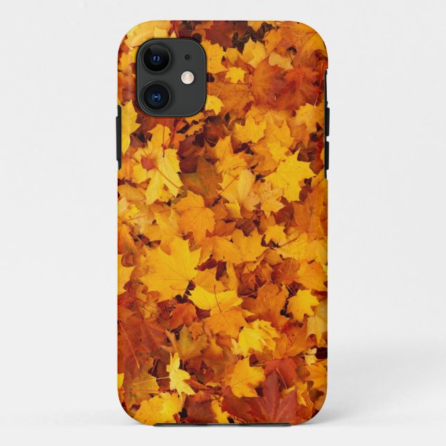 Capa Para iPhone 11 Maple Leaf Pattern Design (Verso)
