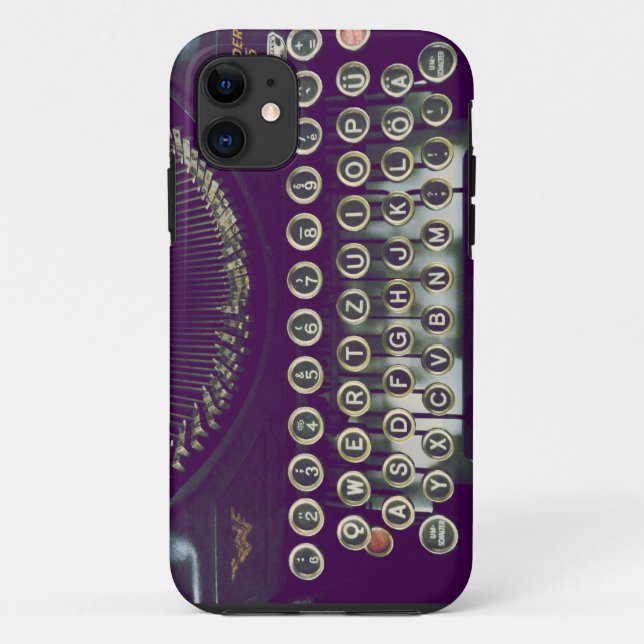 Capa Para iPhone 11 máquina de escrever antiquado (Verso)