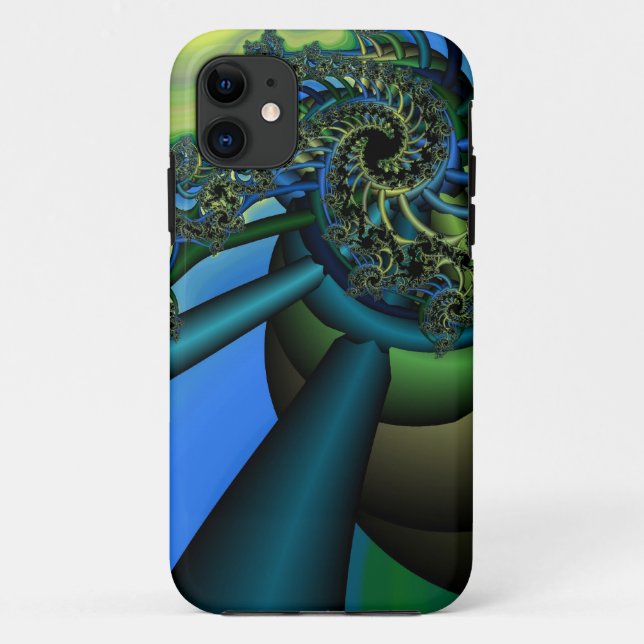 Capa Para iPhone 11 Máquina Espiral (Verso)