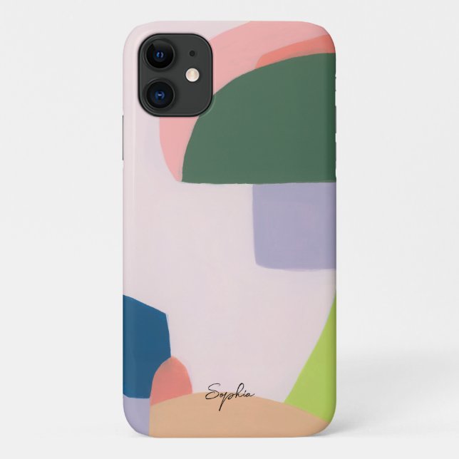 Capa Para iPhone 11 Maravilha Brilhante 3 Nome Personalizado de Arte A (Verso)