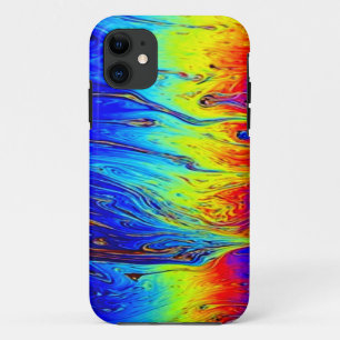 Capa Para iPhone 11 Marbled Rainbow Trabalho de arte Belo