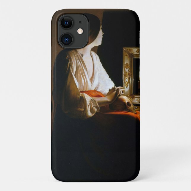 Capa Para iPhone 11 Maria Repenting, La Tour (Verso)
