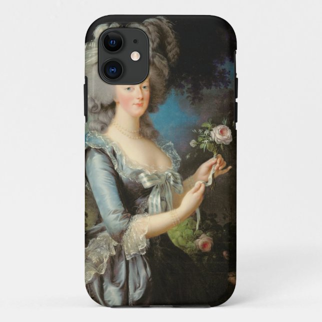 Capa Para iPhone 11 Marie Antoinette com um rosa, 1783 (Verso)