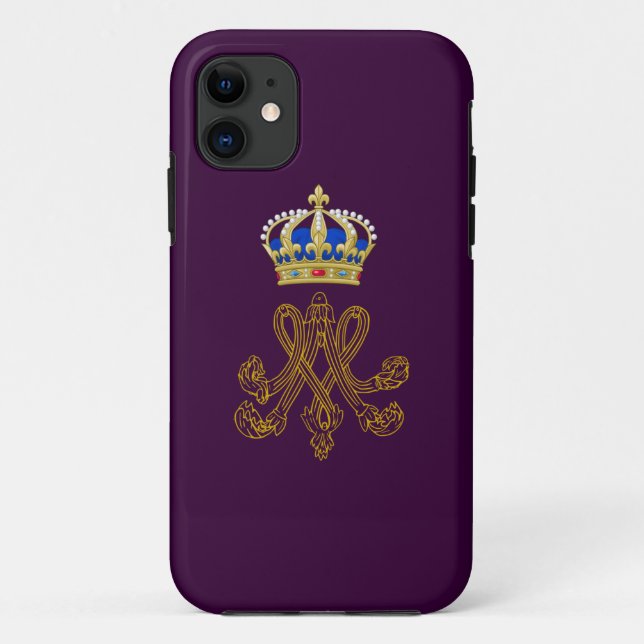 Capa Para iPhone 11 Marie Antoinette Monograma (Verso)