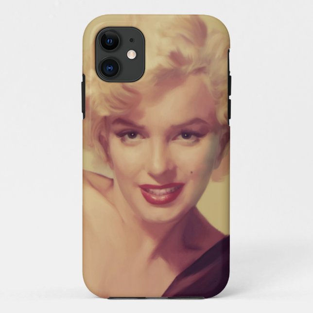 Capa Para iPhone 11 Marilyn no preto (Verso)