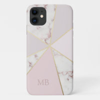 Mármaco Chic Monograma, cor-de-rosa, Dourado