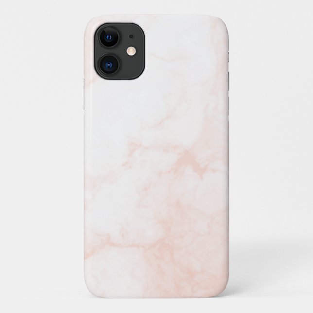 Capa Para iPhone 11 Mármore Branco e Dourado Moderno (Verso)
