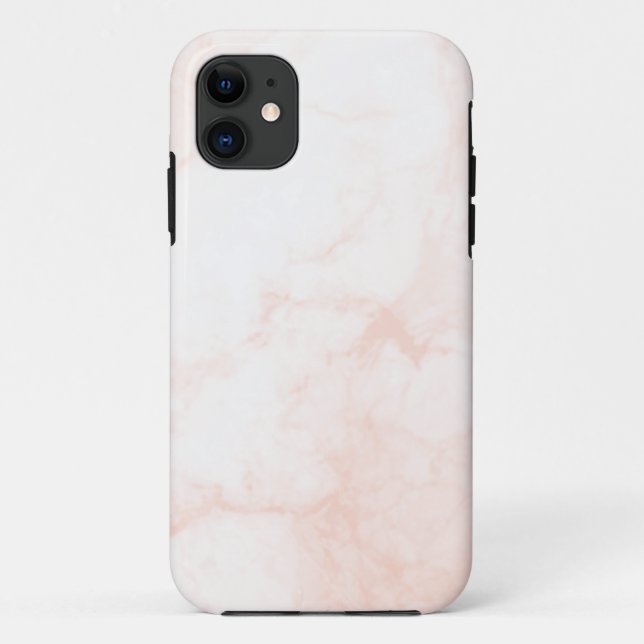 Capa Para iPhone 11 Mármore Branco e Dourado Moderno (Verso)