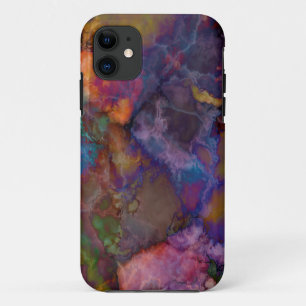 Capa Para iPhone 11 Mármore da calcopirite do minério de pavão