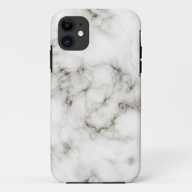 Capa Para iPhone 11 Mármore de marfim (Verso)