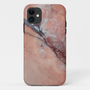 Capa Para iPhone 11 Mármore Italiano Cor-De-Rosa Com Mala De Ocorrênci