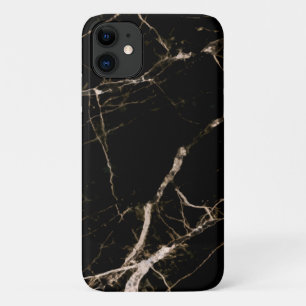 Capa Para iPhone 11 Mármore Preto com Grãos beges