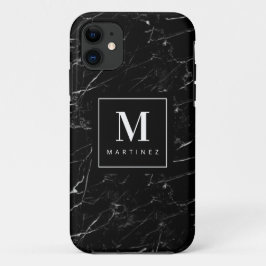 Capa Para iPhone 11 Mármore preto personalizado