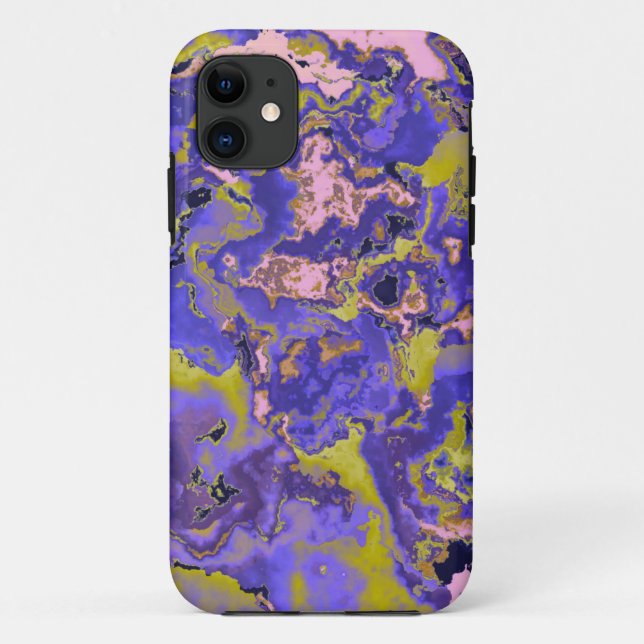 Capa Para iPhone 11 Mármore Radioativo (Verso)