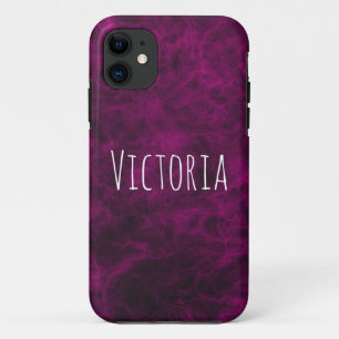 Capa Para iPhone 11 Mármore Roxo Personalizado Moderno