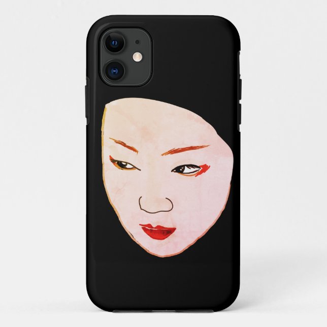 Capa Para iPhone 11 Máscara de Geisha (Verso)
