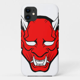 Capa Para iPhone 11 Máscara Vermelha Japonesa Hannya