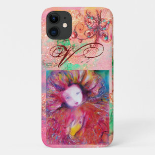 CAPA PARA iPhone 11 MASCARADA VENETIANO - MÁSCARA EM MONOGRAMA VERMELH