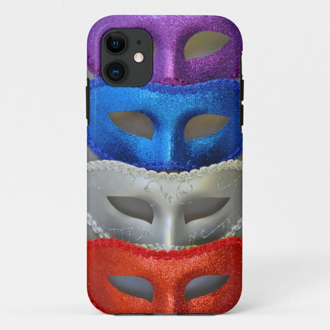 Capa Para iPhone 11 Máscaras coloridas (Verso)
