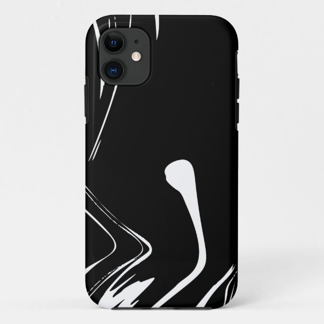 Capa Para iPhone 11 Mate branco preto Mate Tough Apple (Verso)