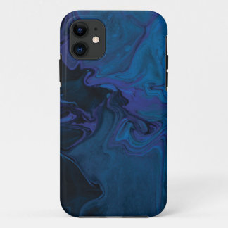 Capa Para iPhone 11 Matilha de mármore rosa azul, Mate, dura Maçã