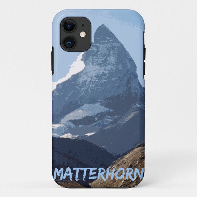 Capa Para iPhone 11 Matterhorn Mountain Design, Suiça (Verso)