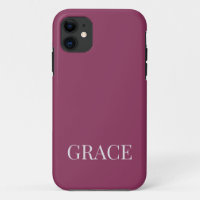 Mauve Moderno com Nome Personalizado Custom