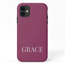 Mauve Moderno com Nome Personalizado Custom