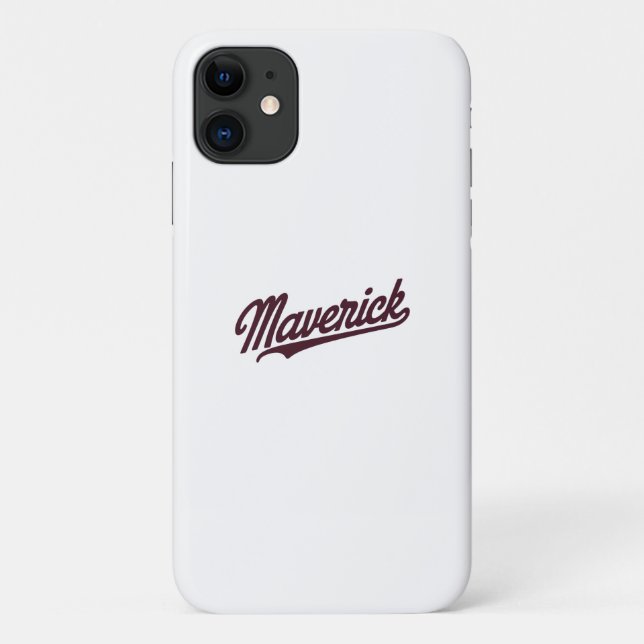 Capa Para iPhone 11 Maverick | Tipografia | Motivação (Verso)
