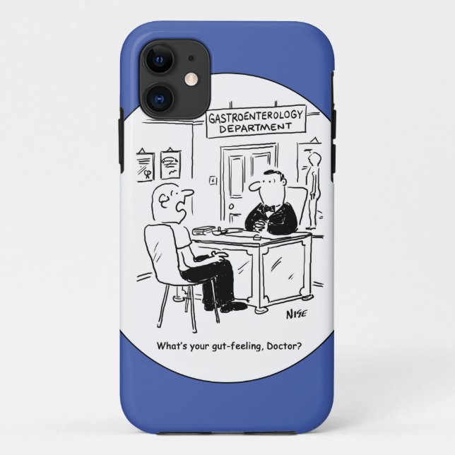 Capa Para iPhone 11 Médico é perguntado qual é a sua intuição (Verso)