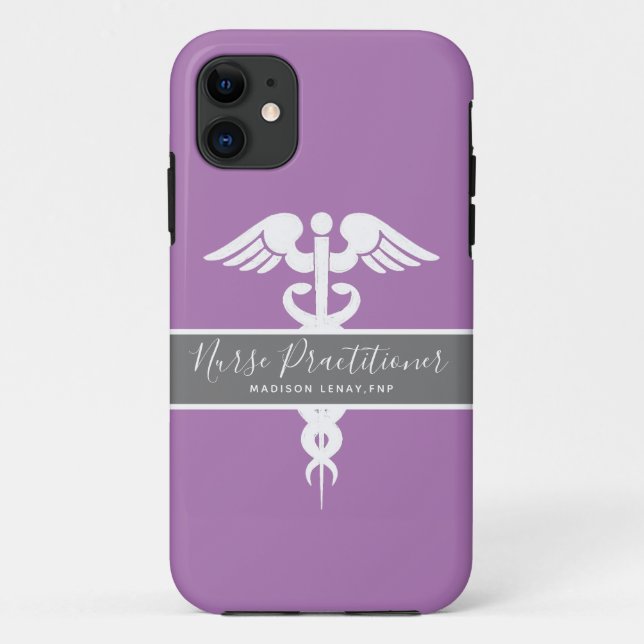 Capa Para iPhone 11 Médico Roxo Personalizado (Verso)