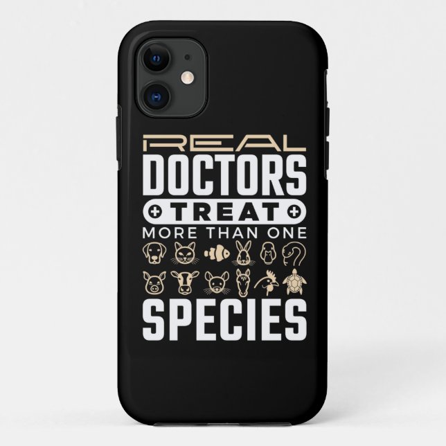 Capa Para iPhone 11 Médicos Verdadeiros Veterinários Tratam Mais De Um (Verso)