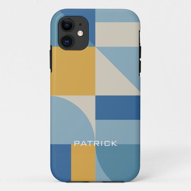 Capa Para iPhone 11 Médio de geometria do abstrato molda personalizado (Verso)