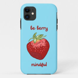 Capa Para iPhone 11 Meditação "Seja Berry Mindful"