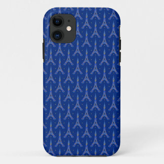 Capa Para iPhone 11 Meia-noite na torre Eiffel de Paris