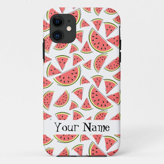 Capa Para iPhone 11 Melancia 'Name' Multicapas de iphone (Verso)