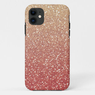 Capa Para iPhone 11 Melão Dourado Glittery
