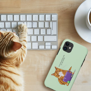 Capa Para iPhone 11 Melhor Dia de os pais de Pai para Cat