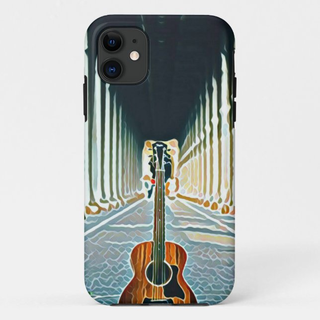 Capa Para iPhone 11 Melhor guitarrista de sempre (Verso)