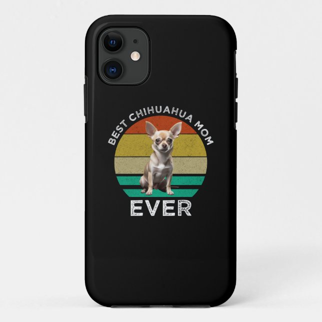 Capa Para iPhone 11 Melhor Mãe Chihuahua (Verso)