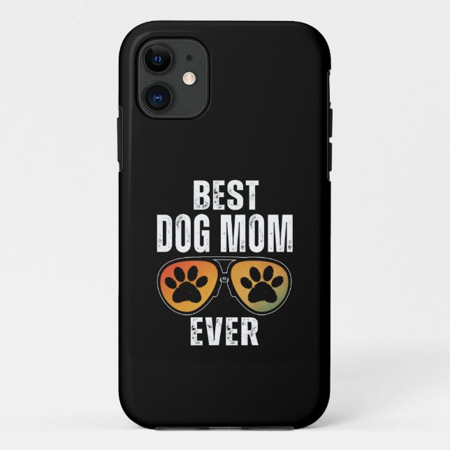 CAPA PARA iPhone 11 MELHOR MÃE DE CACHORRO DE TODOS OS TEMPOS (Verso)