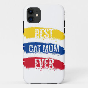 Capa Para iPhone 11 Melhor Mãe Gato do Mundo