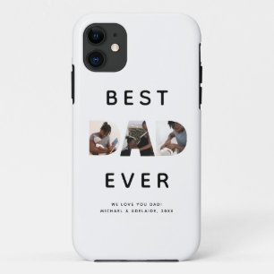 Capa Para iPhone 11 Melhor Pai de Colagem de Fotografias do Dia de os
