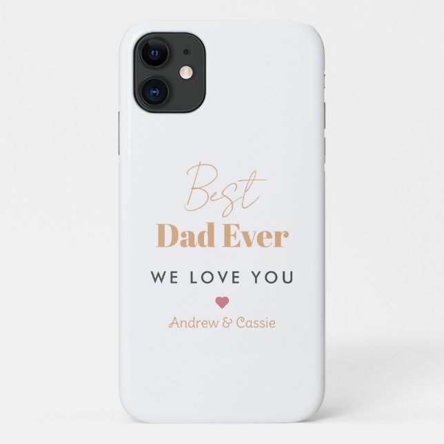 Capa Para iPhone 11 Melhor pai de sempre (Verso)